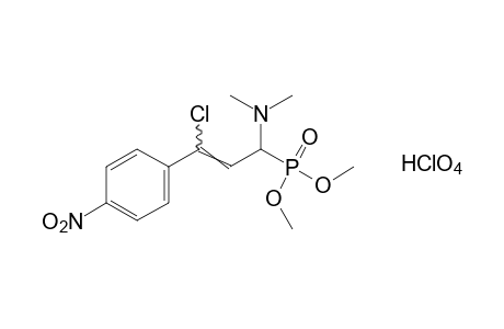 [gamma-chloro-a-(dimethylamino)-p-nitrocinnamyl]phosphonic acid, dimethyl ester, monohydroperchlorate