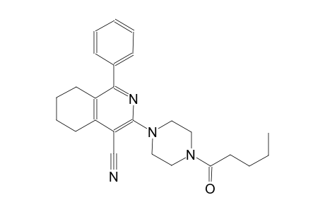 4-isoquinolinecarbonitrile, 5,6,7,8-tetrahydro-3-[4-(1-oxopentyl)-1-piperazinyl]-1-phenyl-