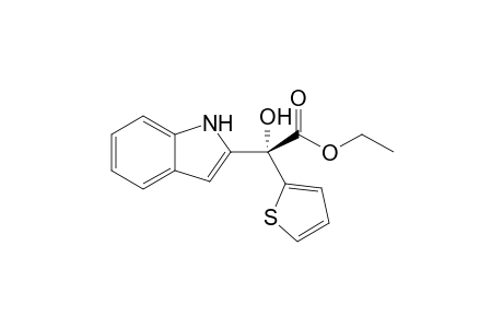 Ethyl 2-hydroxy-2-(1H-indol-2-yl)-2-(thiophene-2-yl)acetate