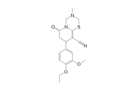 2H,6H-pyrido[2,1-b][1,3,5]thiadiazine-9-carbonitrile, 8-(4-ethoxy-3-methoxyphenyl)-3,4,7,8-tetrahydro-3-methyl-6-oxo-