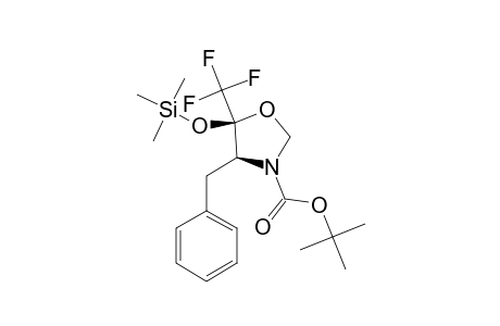 (4S,5S)-4-BENZYL-N-(TERT.-BUTYLOXYCARBONYL)-5-(TRIFLUOROMETHYL)-5-[(TRIMETHYLSILYL)-OXY]-1,3-OXAZOLIDINE