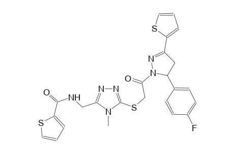 2-thiophenecarboxamide, N-[[5-[[2-[5-(4-fluorophenyl)-4,5-dihydro-3-(2-thienyl)-1H-pyrazol-1-yl]-2-oxoethyl]thio]-4-methyl-4H-1,2,4-triazol-3-yl]methyl]-