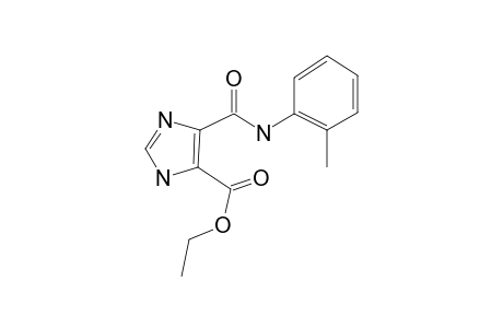 5-o-Tolylcarbamoyl-3H-imidazole-4-carboxylic acid ethyl ester