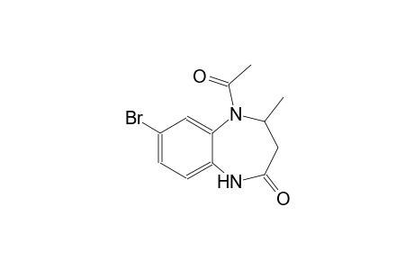 5-acetyl-7-bromo-4-methyl-1,3,4,5-tetrahydro-2H-1,5-benzodiazepin-2-one