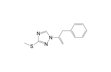 1H-1,2,4-Triazole, 3-(methylthio)-1-[1-(phenylmethyl)ethenyl]-