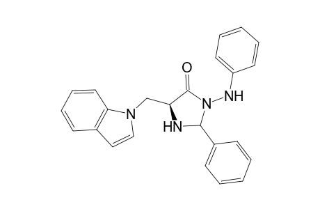 (S)-2-Phenyl-3-(phenylamino)-5-(indolylmethyl)imidazolidin-4-one