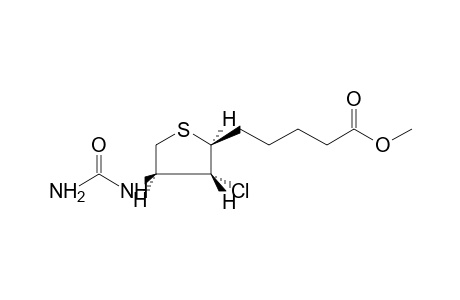 4R-UREIDO-3T-CHLORO-2C-(4-METHOXYCARBONYLBUTYL)TETRAHYDROTHIOPHENE