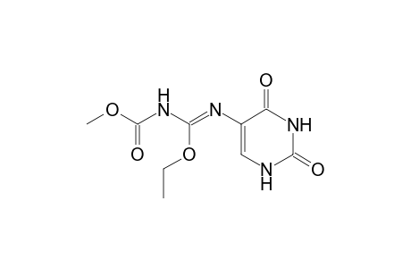 5-[1-[3-(methoxycarbonyl)-O-ethylpseudoureido]]uracil