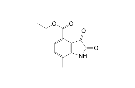 2,3-dioxo-7-methyl-4-indolinecarboxylic acid, ethyl ester