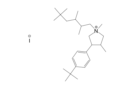 Pyrrolidinium, 3-[4-(1,1-dimethylethyl)phenyl]-1,4-dimethyl-1-(2,3,5,5-tetramethylhexyl)-, iodide
