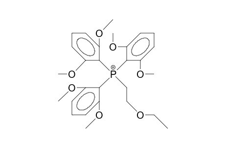 2-Ethoxy-ethyl-tris(2,6-dimethoxy-phenyl)-phosphonium cation