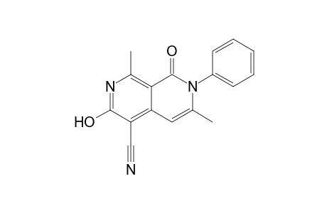 2-Phenyl-5-cyano-3,8-dimethyl-6-hydroxy-2,7-naphthyridin-1(2H)-one