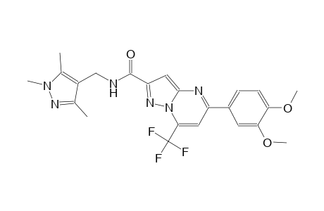 5-(3,4-dimethoxyphenyl)-7-(trifluoromethyl)-N-[(1,3,5-trimethyl-1H-pyrazol-4-yl)methyl]pyrazolo[1,5-a]pyrimidine-2-carboxamide