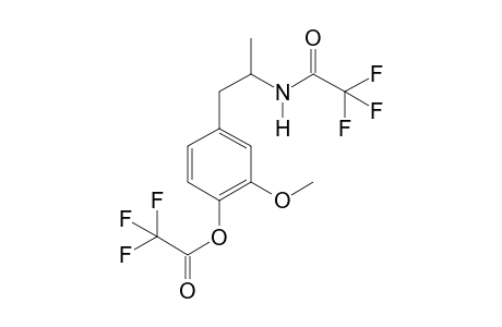 4-Hydroxy-3-methoxyamphetamine 2TFA (N,O)