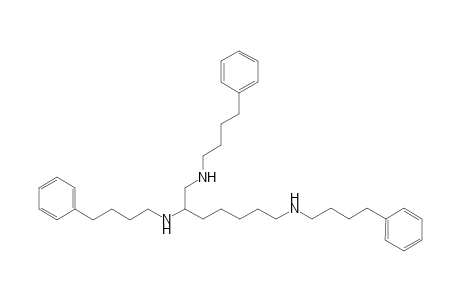N,N'-bis(4"-Phenylbutyl)-2-[(4'-phenylbutyl)aminomethyl]hexane-1,6-diamine