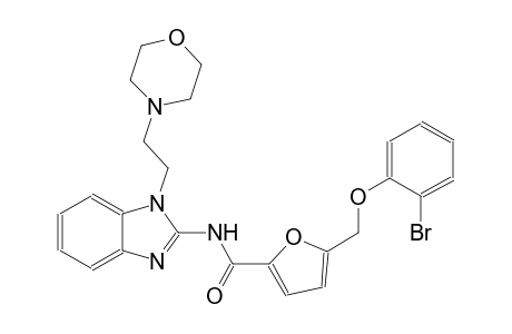 5-[(2-bromophenoxy)methyl]-N-{1-[2-(4-morpholinyl)ethyl]-1H-benzimidazol-2-yl}-2-furamide