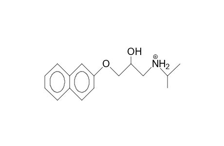 2-(3-Isopropylamino-2-hydroxy-propoxy)-naphthalene cation