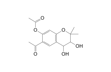 6-Acetyl-3,4-dihydroxy-7-acetoxy-2,2-dimethylchroman