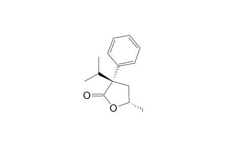(3R,5S)-3-isopropyl-5-methyl-3-phenyl-tetrahydrofuran-2-one