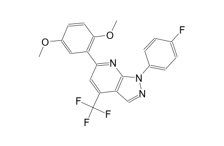 1H-pyrazolo[3,4-b]pyridine, 6-(2,5-dimethoxyphenyl)-1-(4-fluorophenyl)-4-(trifluoromethyl)-