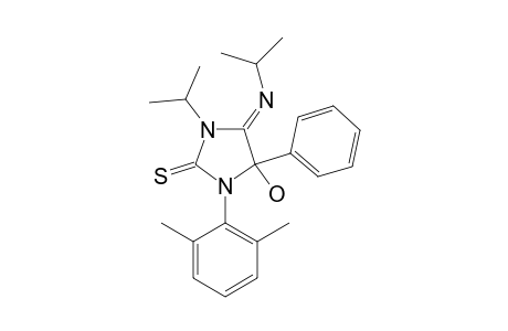 1-(2,6-Dimethylphenyl)-5-hydroxy-5-phenyl-3-isopropyl-4-(isopropylimino)-2-thioxo-1,3-diazolidine