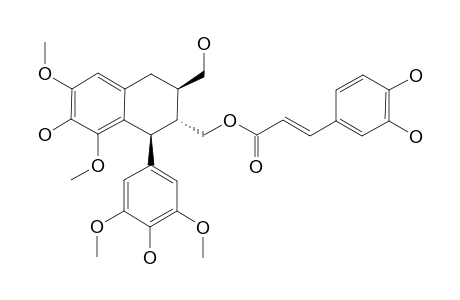 RHUSEMIALIN-A;LYONIRESINOL-9'-O-(E)-CAFFEOYLESTER