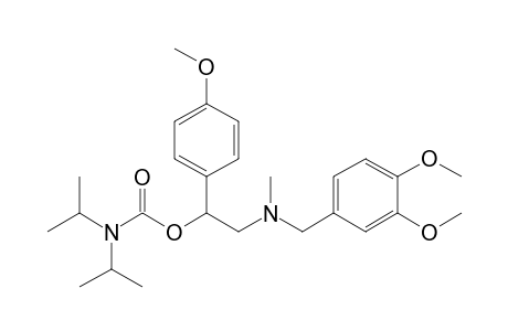 2-(N-(3,4-Dimethoxybenzyl)-N-methylamino)-1-(4-methoxyphenyl)ethyl-N',N'-diisopropylcarbamate