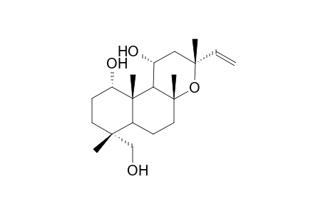 1.alpha.,11.alpha.,18-Trihydroxymanoyl oxide