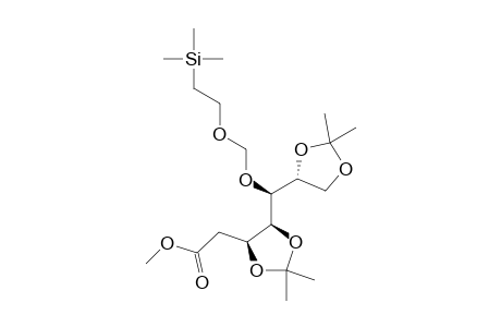 METHYL-2-DEOXY-3,4:6,7-DI-O-ISOPROPYLIDENE-5-O-([(TRIMETHYLSILYL)-ETHOXY]-METHYL)-D-MANNO-HEPTONATE
