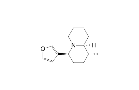 2H-Quinolizine, 4-(3-furanyl)octahydro-1-methyl-, [1R-(1.alpha.,4.beta.,9a.alpha.)]-