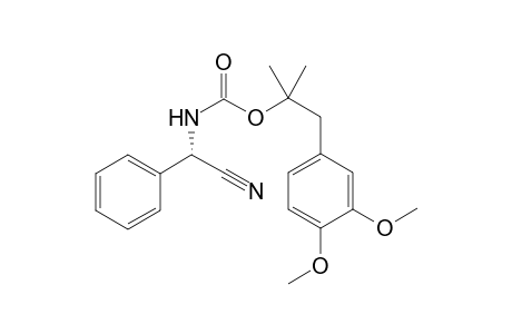 (S)-1-(3,4-dimethoxyphenyl)-2-methylpropan-2-yl cyano(phenyl)methylcarbamate