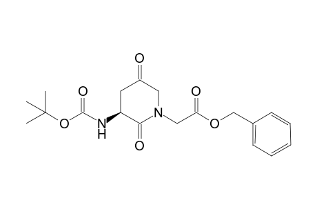 (S)-N-Benzyloxycarbonylmethyl-3-(N-tert-Butoxycarbonylamino)piperidin-2,5-dione