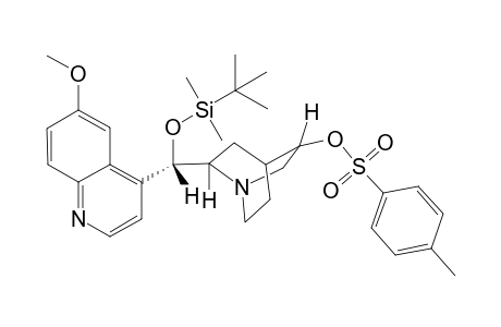 Endo-(3S,8R,9S)-9-tert-butyldimethylsilyloxy-6'-methoxy-3-tosyloxyrubane