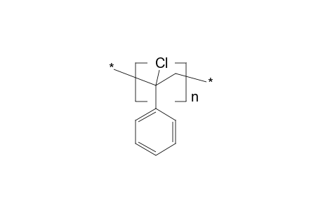 Polystyrene alpha-chlorinated (30 mol-% alpha-chlorinated units); styrene-alpha-chlorostyrene copolymer