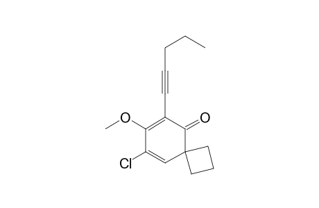 8-Chloro-7-methoxy-5-oxo-6-1-(pentynyl)spiro[3,5]-6,8-nonadiene