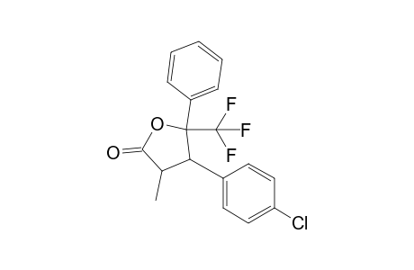 4-(4-Chlorophenyl)-3-methyl-5-phenyl-5-(trifluoromethyl)tetrahydrofuran-2-one