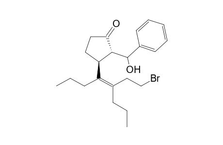 trans-(Z)-3-(5-(2-Bromoethyl)-4-octen-4-yl)-2-(1-hydroxy-1-phenylmethyl)cyclopentanone