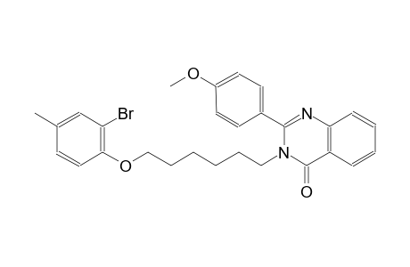 3-[6-(2-bromo-4-methylphenoxy)hexyl]-2-(4-methoxyphenyl)-4(3H)-quinazolinone