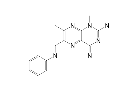 1-METHYL-6-ANILINOMETHYL-7-METHYLPTERIDIN-4(1H)-IMINE