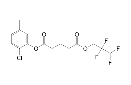 Glutaric acid, 2,2,3,3-tetrafluoropropyl 2-chloro-5-methylphenyl ester