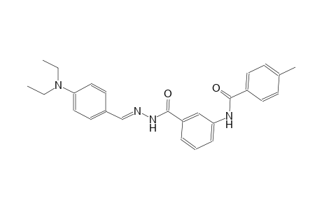 benzoic acid, 3-[(4-methylbenzoyl)amino]-, 2-[(E)-[4-(diethylamino)phenyl]methylidene]hydrazide