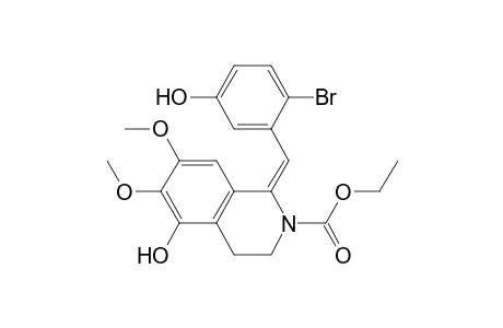 2(1H)-Isoquinolinecarboxylic acid, 1-[(2-bromo-5-hydroxyphenyl)methylene]-3,4-dihydro-5-hydroxy-6,7-dimethoxy-, ethyl ester