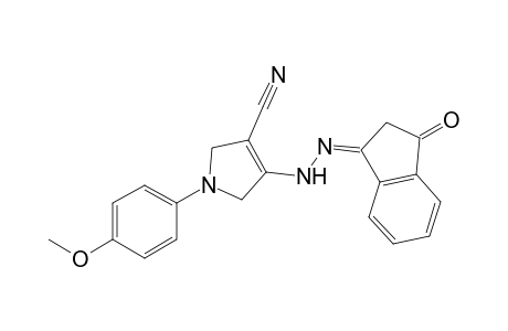 1-(p-Methoxyphenyl)-4-[2'-(3"-oxo-2",3"-dihydroinden-1"-ylidene)hydrazinyl]-2,5-dihydro-1H-pyrrole-3-carbonitrile