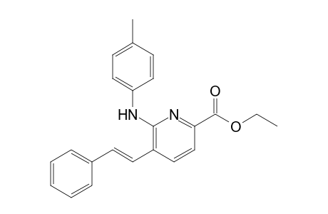 Ethyl 6-(4-methylphenyl)amino-5-styrylpyridine-2-carboxylate