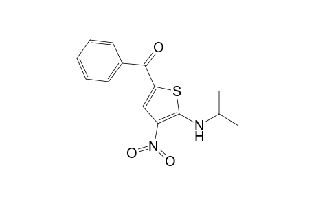 [4-nitro-5-(propan-2-ylamino)-2-thiophenyl]-phenylmethanone