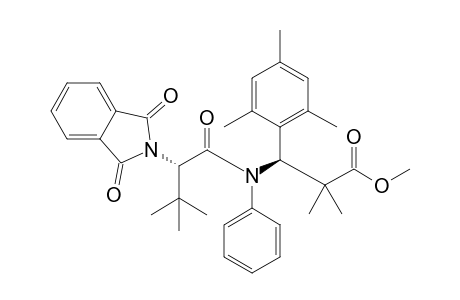 Methyl (S)-3-(2,4,6-trimethylphenyl)-3-[N-phenyl-N-((S)-N',N'-phthaloyl-tert-leucyl)]amino-2,2-dimethylpropionate