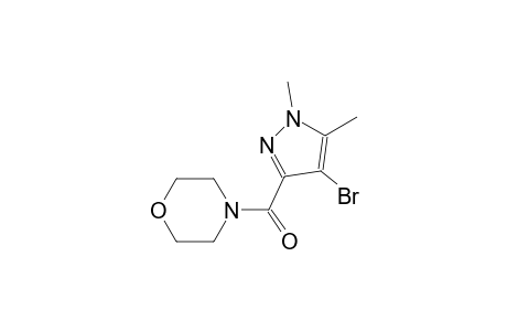 4-[(4-bromo-1,5-dimethyl-1H-pyrazol-3-yl)carbonyl]morpholine