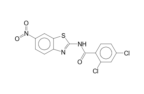 2,4-bis(chloranyl)-N-(6-nitro-1,3-benzothiazol-2-yl)benzamide