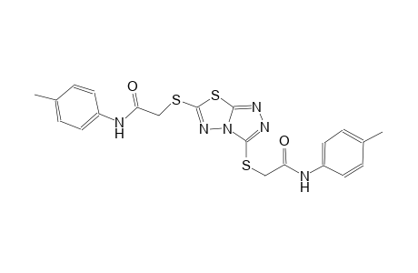 N-(4-methylphenyl)-2-[(3-{[2-oxo-2-(4-toluidino)ethyl]sulfanyl}[1,2,4]triazolo[3,4-b][1,3,4]thiadiazol-6-yl)sulfanyl]acetamide