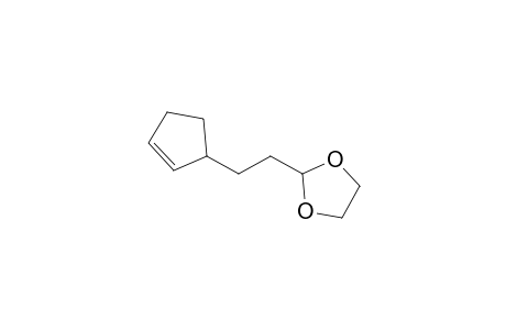 2-(2-Cyclopent-2-enylethyl)-1,3-dioxolane